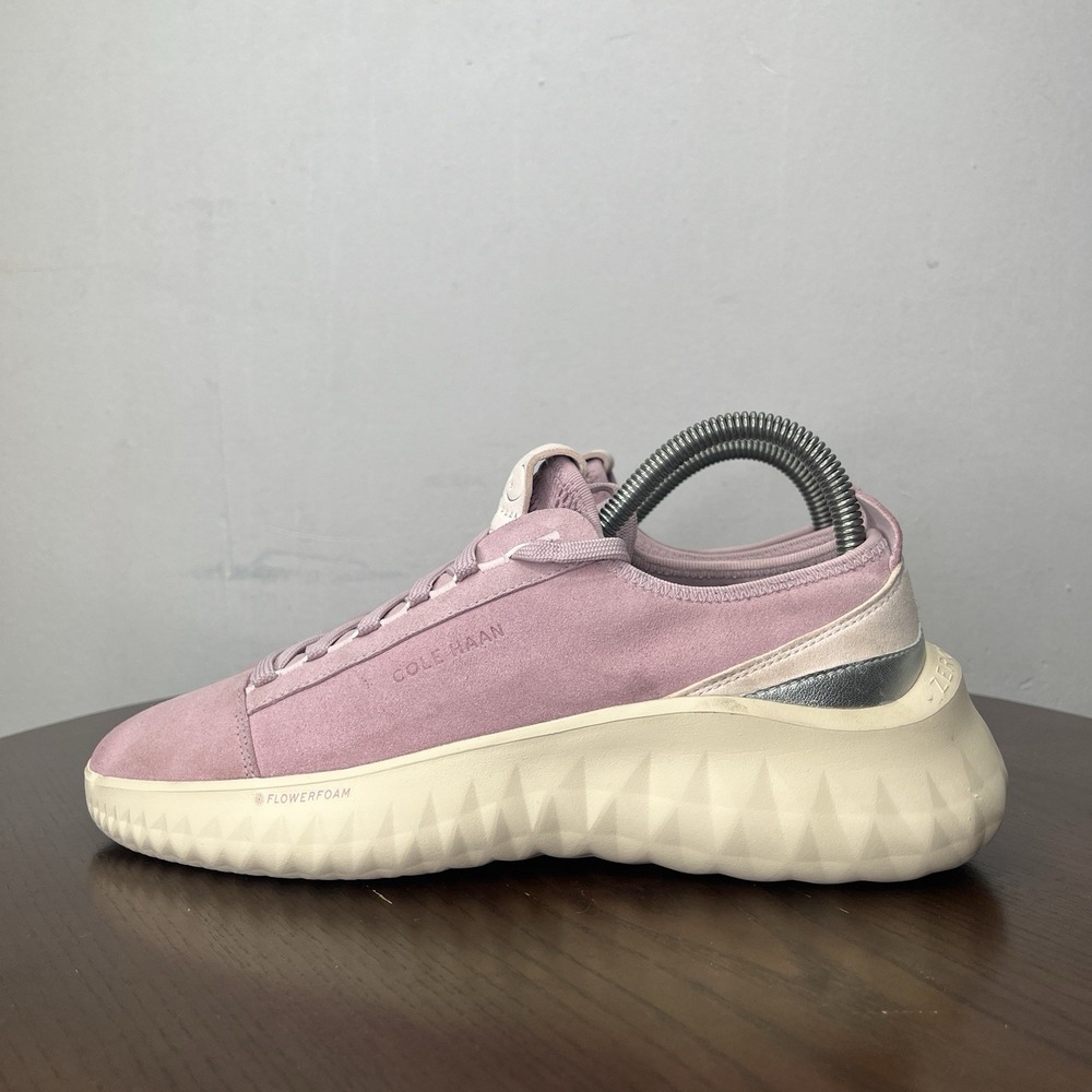 Cole Haan ZeroGrand Shoes Women 9.5B Pinkish Purple Suede Comfort Sneaker W30247